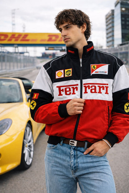 Chaqueta Vintage Racing Ferrari F1 – Edición Limitada